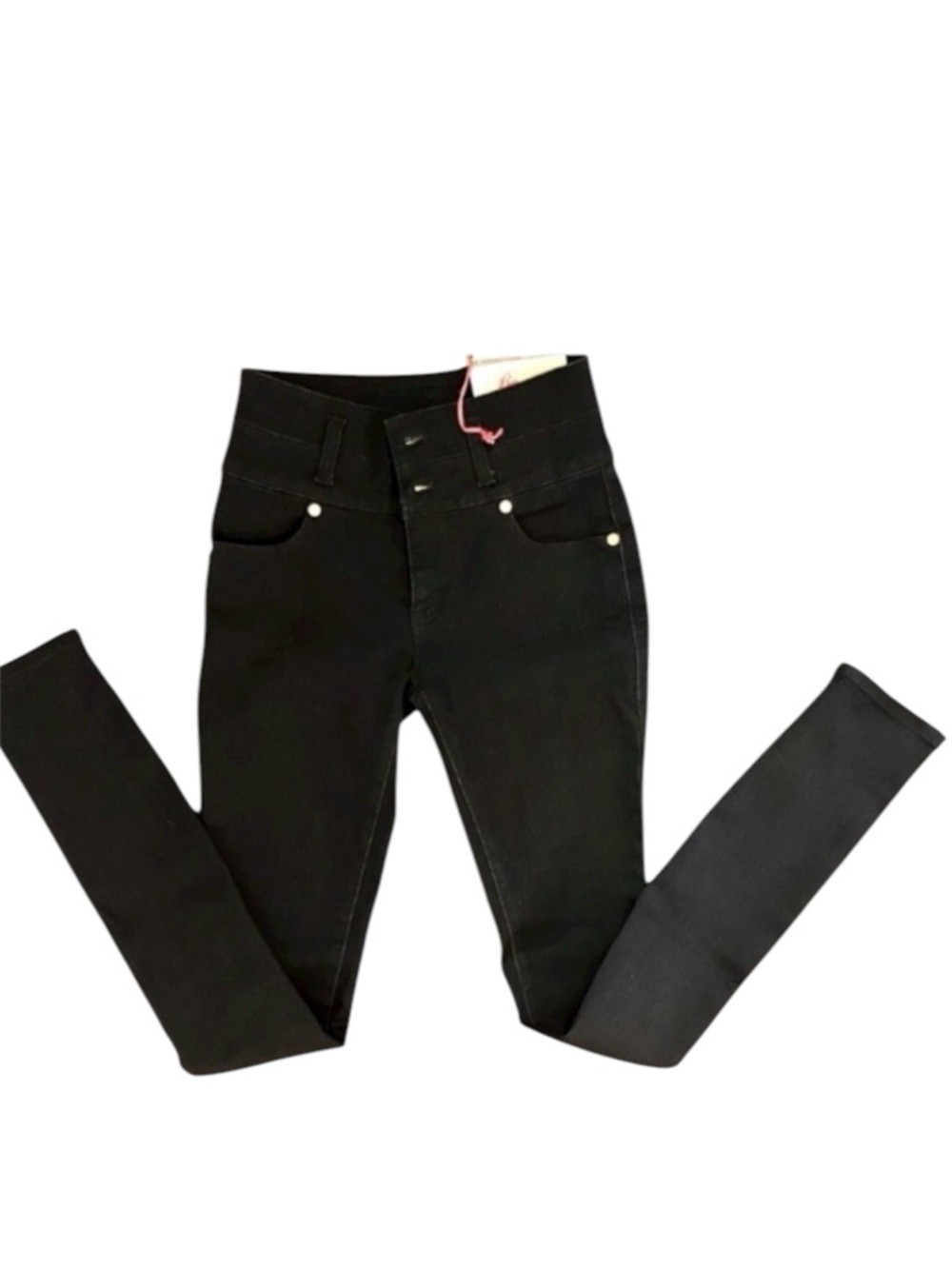 Refuse Skinny Blue Mid-Rise Denim Jeans Jeggings Size 0 Dark Wash New NWT